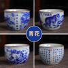 Blue And White Cup Home Master Cup Antique Retro Ceramic Cup Kung Fu Tea Set Tea Cup Blue And White Porcelain Cup Tea Cup