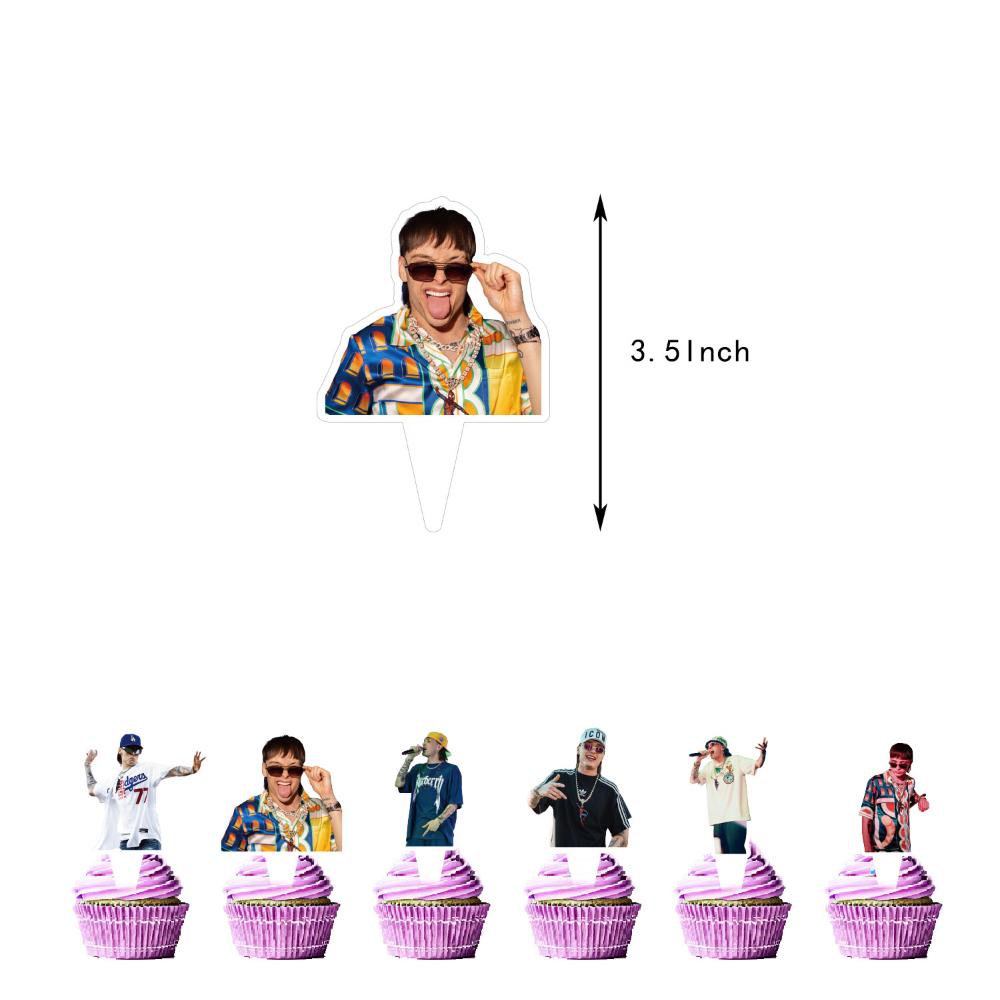 32pcs Peso Pluma Singer Party Decorations Include Banner Balloons Cake Topper
