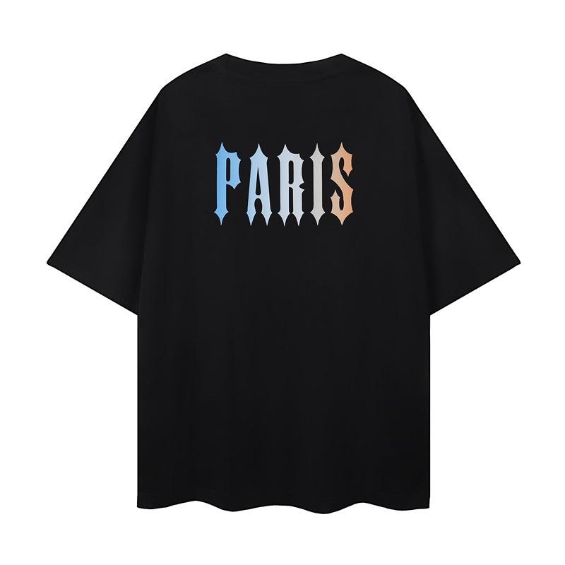 Summer new couple loose printing short-sleeved T-shirt men's and women's trendy casual top