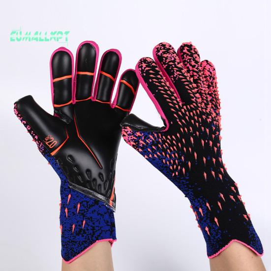 1 Pair Soccer Goalie Gloves Wear-resistant Impact Resistant Non-slip Texture Breathable Strong Grip Goalkeeper Gloves Goalie Gloves Sports Supplies