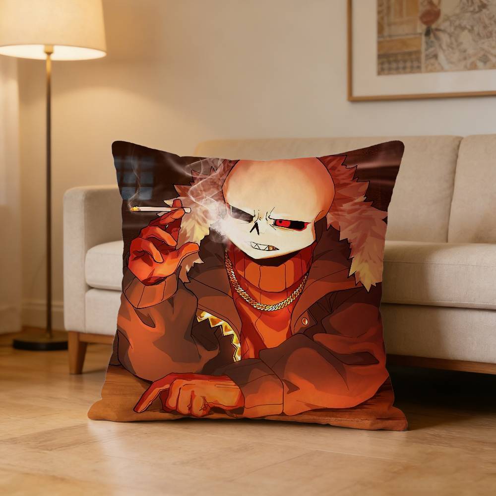 Fell Ink Sans UUndertale Pillow Case for Sofa Living Room Home office Decor Protective Cover
