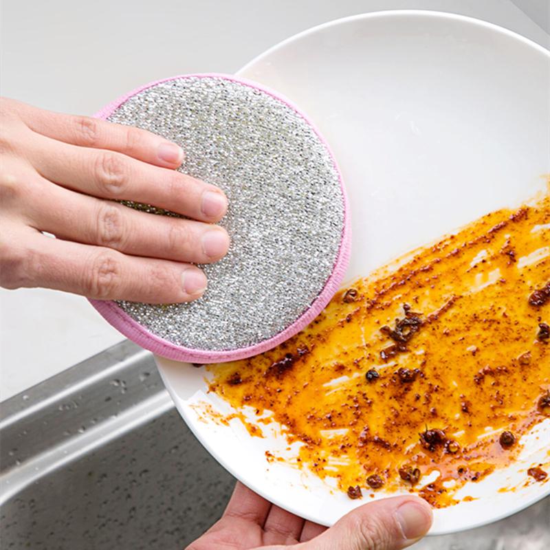 Thickened Double Side Sponge Dishwashing Reusable Washable Cleaning Tools Kitchen Sponges for Washing Dishes Tableware Pan Brush