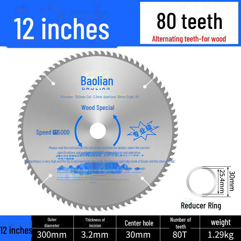 Baolian Professional Woodworking Saw Blade for Angle Grinders, 4-10 Inch, Portable Electric Saw for Cutting Aluminum