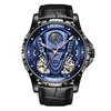 AILANG 8831Luxury Double Tourbillon Mechanical Watch Luminous Moon Phase Dial Automatic Clock Waterproof Bracelet Hollowed Reloj