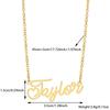 Collana Personalizzata con Lettere in Acciaio Inossidabile Placcato Oro 18K - Catena Clavicolare Fai-da-Te con Nome Personalizzato
