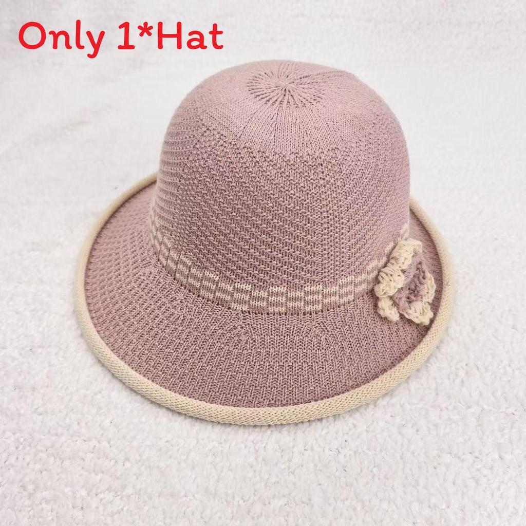 Sun Protection Hat For Women With Embroidered Flower Pattern Outdoor Summer Foldable Breathable Polyester