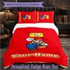 Personalized 3Pcs Bedding SetSuper Mario Custom Text Duvet Cover Pillowcase Set Bedroom Gift