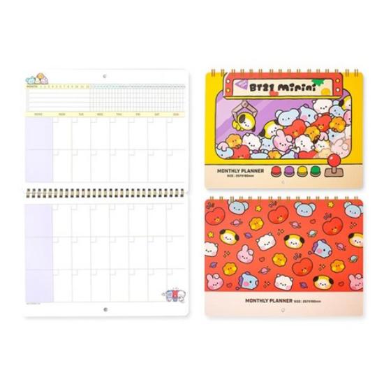 BT21 Monthly Planner – One Month Scheduler (17 Months)