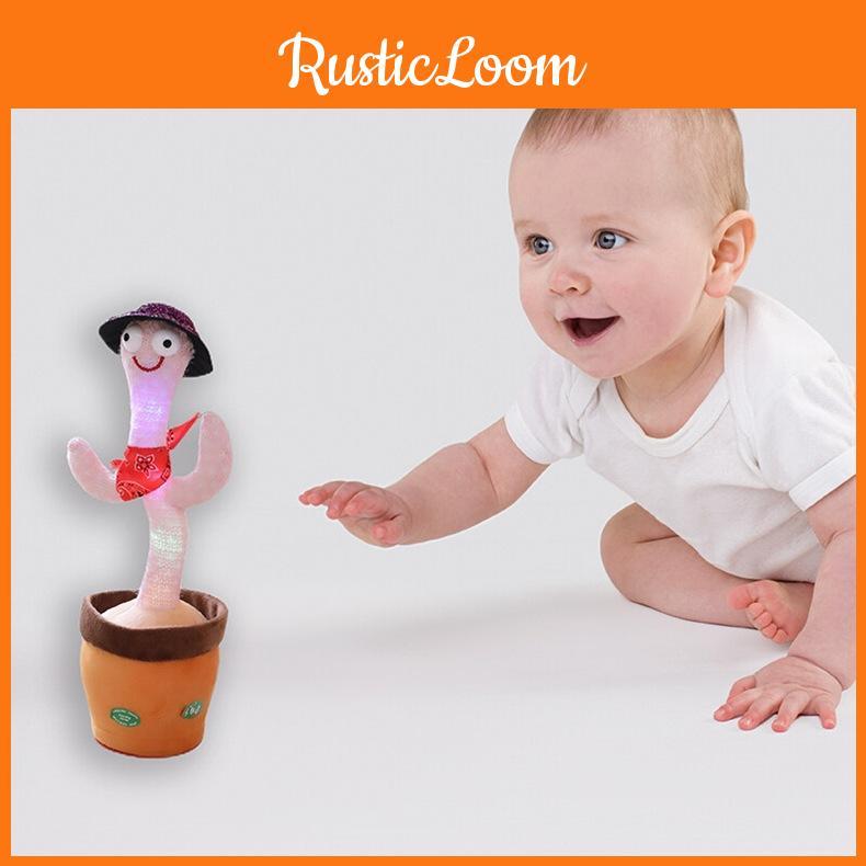 Talking Electric Cactus Toy Swaying Speaks Plush Toy Cute Kids Birthday Gift