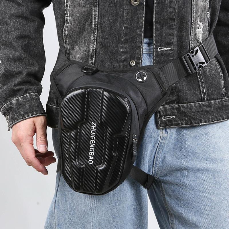 Motorcycle Leg Side Bag Pvc Hard Shell Outdoor Casual Waist Bags Motorbike Mobile Phone Purse Hip Bum Pack