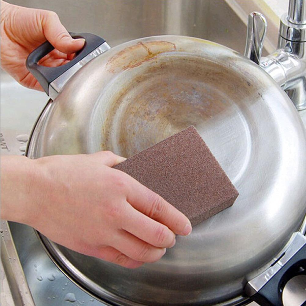 5pcs/set Sponge Cleaner Rub Pot Rust Stains Remove Kitchen Cleaning Eraser
