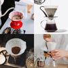 D5 100 Kaffeefilter Ungebleichte Konische Filter, Einweg aus Natürlicher Bambusfaser, für Manuelle/Tragbare Kaffeefiltermaschinen