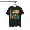 Fiji Retro Serieteckning T-shirt: Vintage Ö Grafik T-shirt