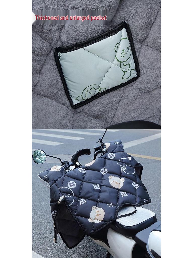 Thickened Waterproof Windshield Cover for Electric Vehicles, Tricycles & Motorcycles - Winter-Proof & Insulated