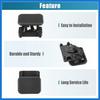 Front Glove Box Lid Latch Lock Handle Cover for Chevrolet Silverado 1500 2001-2007 Latch Catch Clip Black Auto Accessories