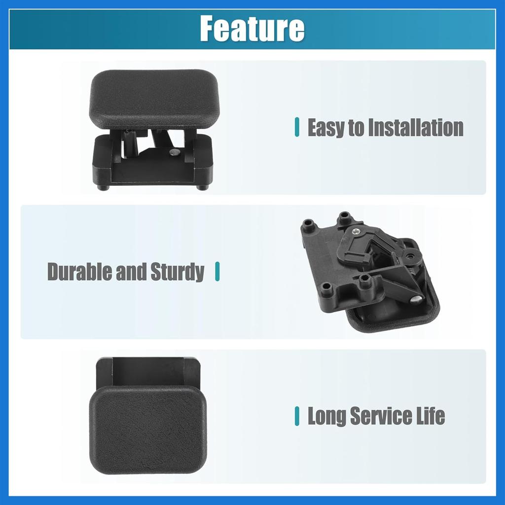 Front Glove Box Lid Latch Lock Handle Cover for Chevrolet Silverado 1500 2001-2007 Latch Catch Clip Black Auto Accessories