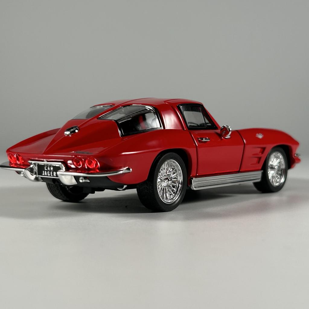 AABHB1 1:32 Chevrolet Corvette C2 Supercar Alloy Metal Diecast Model Car Home Decoration & Collectibles Hobby Display Ornaments Holiday