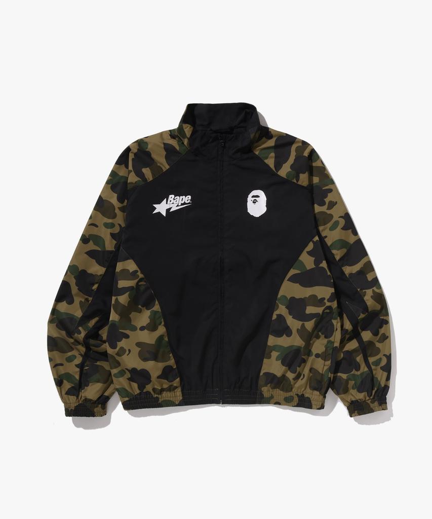 Bape First Camo Stand Collar Track Jacket (M) Green