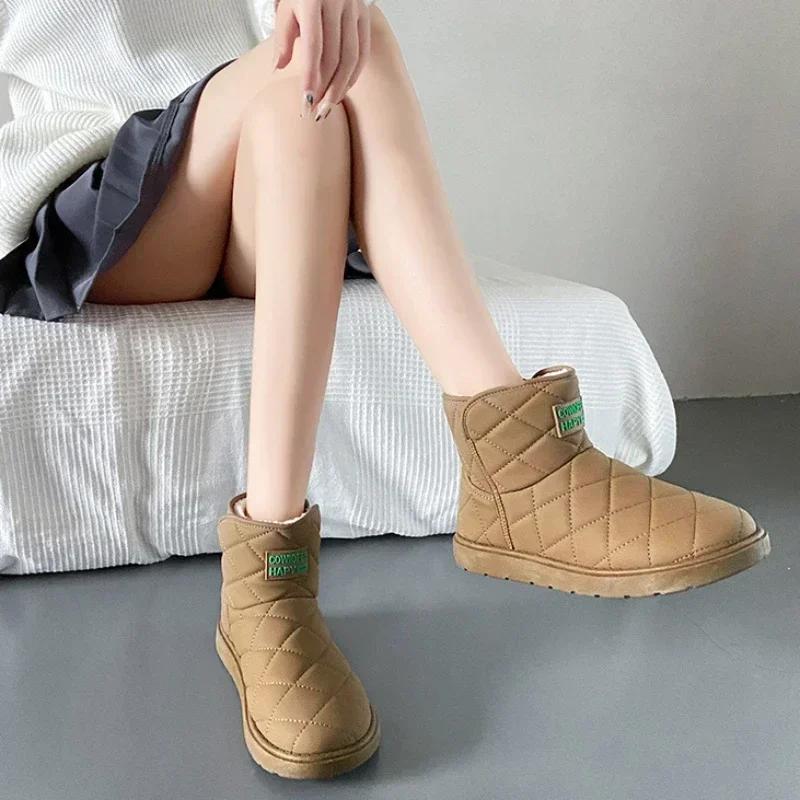 New In Booties Shoes for Women Elegant With Medium Heels Spring 2025 39 Lamb Sale Demi-season Autumn Y2k Womens Ankle Snow Boots