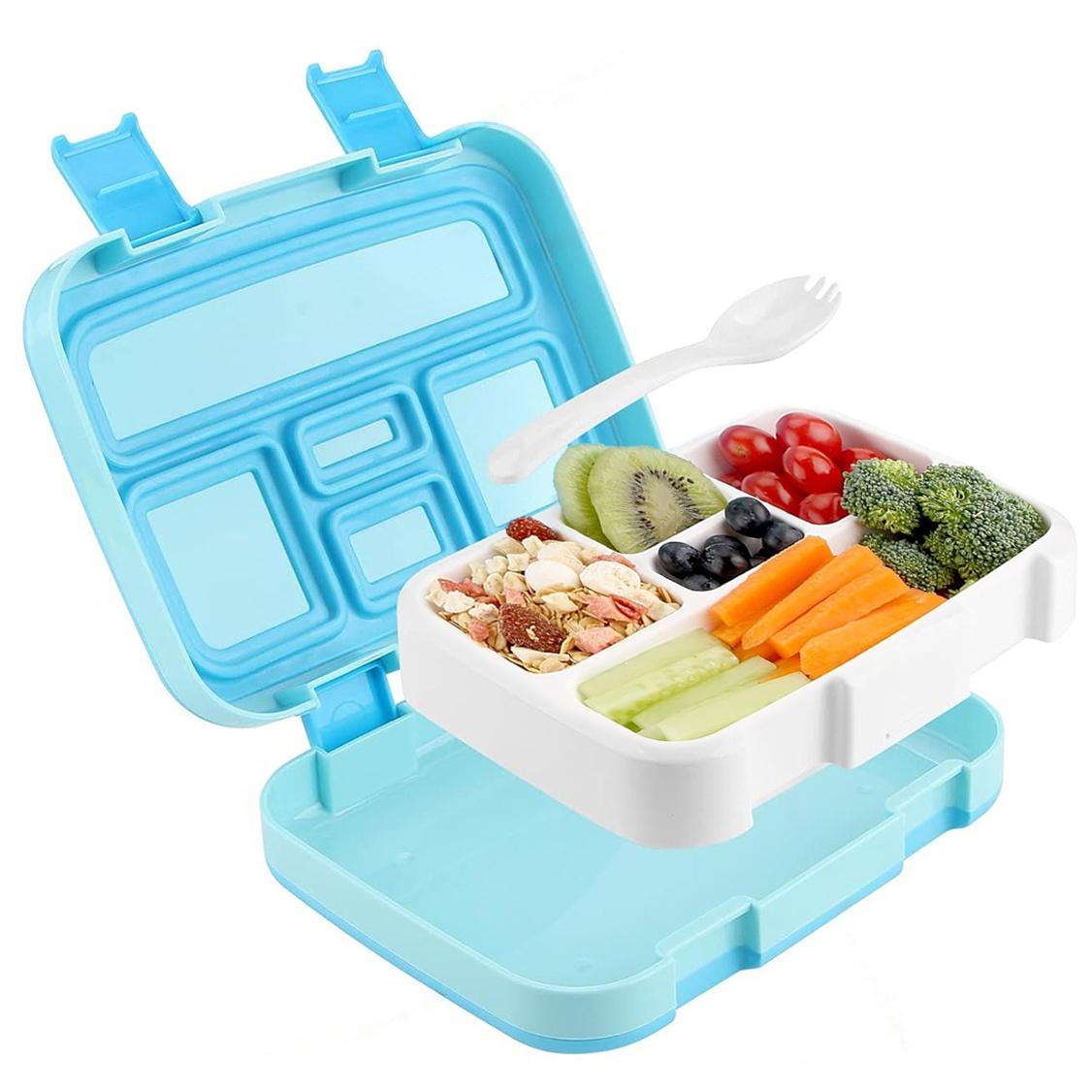 

28,15 унций портативный герметичный ланч-бокс Bento Box 5 отделений контейнеры для еды с крышкой для школьных пикников кухонные принадлежности 5&800ml серый