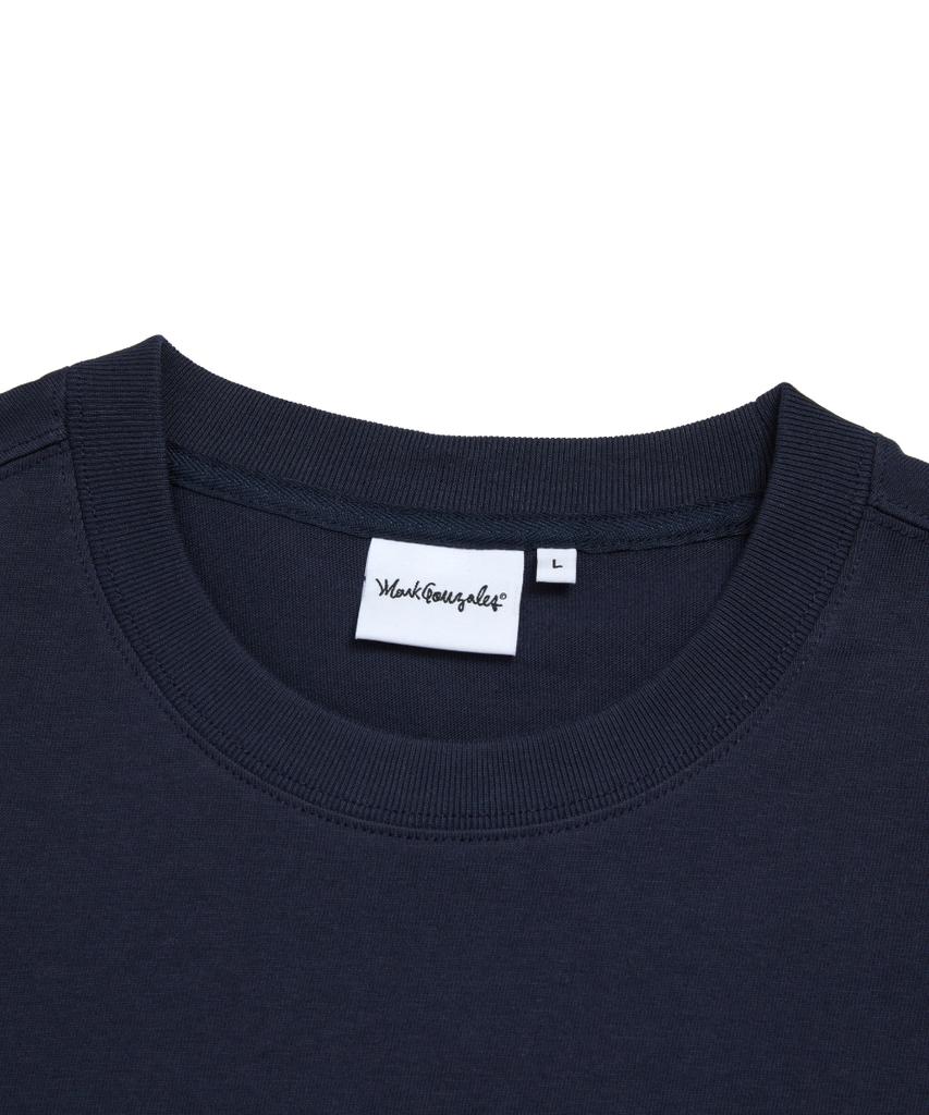 MARK GONZALES Signed Logo Short Sleeve T-Shirt - Navy