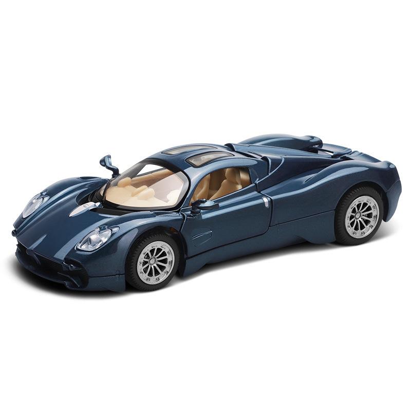

1/32 Pagani Utopia Alloy Sports Car Model Diecasts Metal Racing Car Vehicles Model Simulation Sound and Light Childrens Toy Gift синій