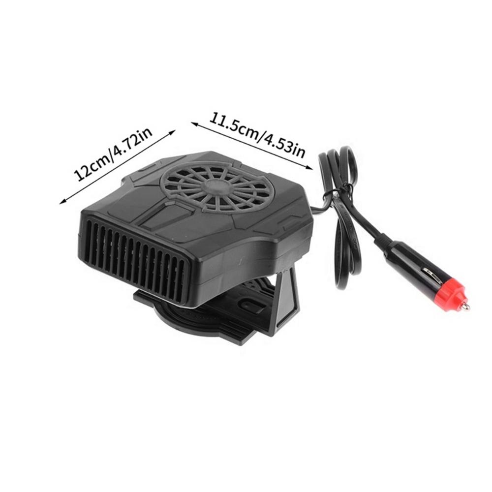 Auto Heater Fan 2 In1 Cooling Heating 12V/24V Portable Auto Windshield Heater Cars Defrosting Defogging Heating Cooling Rotating