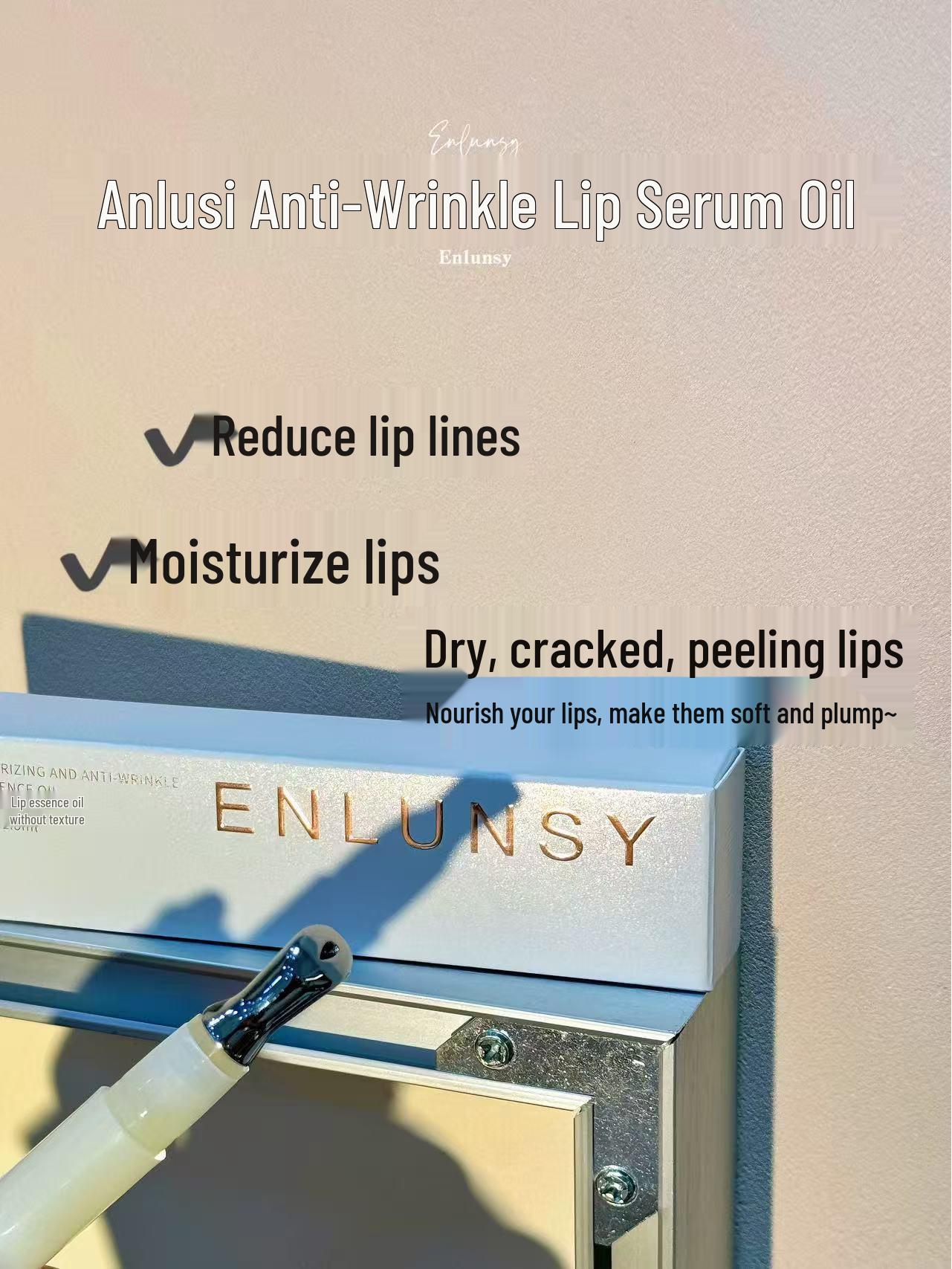 Масло для губ Enlunsy Anlusi против морщин: Увлажняет, Питает и Уменьшает мелкие морщины