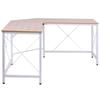 Scrivania Angolare a L, Scrivania per Computer per Ufficio Domestico, Postazione di Studio Lavoro Salvaspazio, Facile da Montare, 150 x 150 x 76cm, Rovere