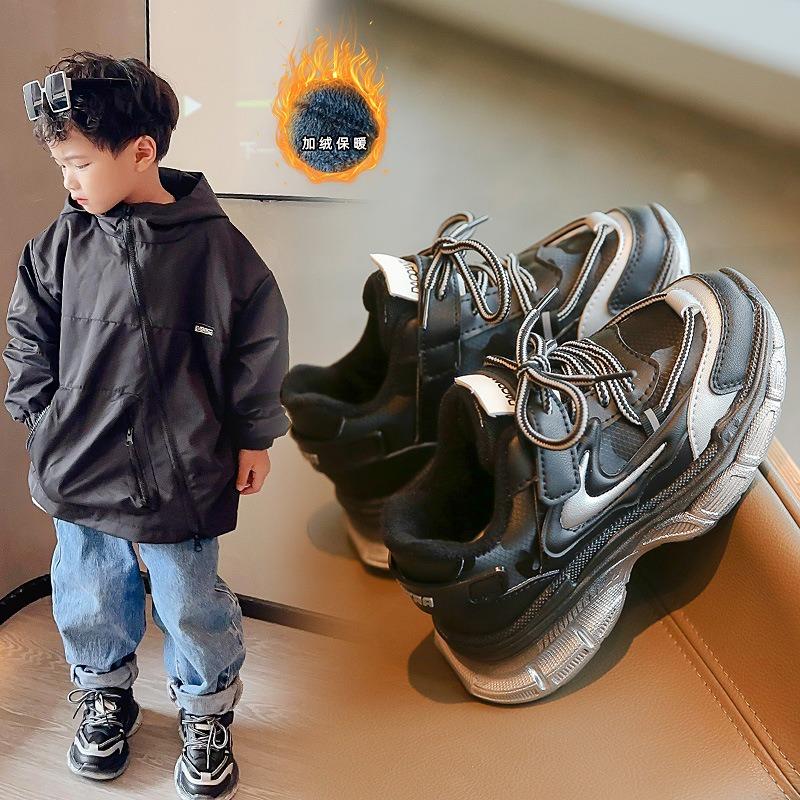 Новые осенние и зимние детские спортивные туфли для девочек — фото 6