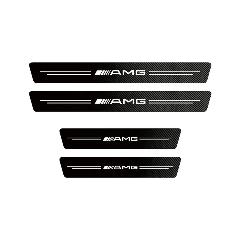 GLC GLB High-quality Carbon Fiber Car Door Sill Protector Sticker For Mercedes Benz AMG W203 W206 W220 W205 W211 W212 W201 GLC