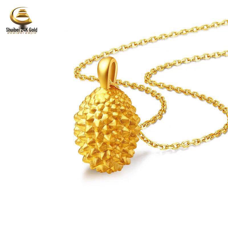 Pure Gold Slim Waist Abacus Pendant Necklace - Promotional Gift Style