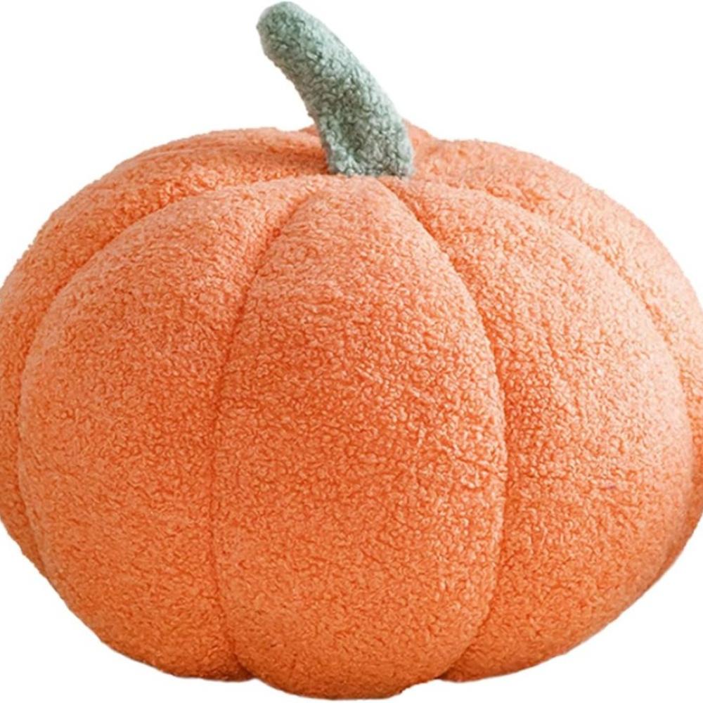 3D Simulated Pumpkin Pillow Plush Pillow Sofa Cushion (7.8inch, Olive)