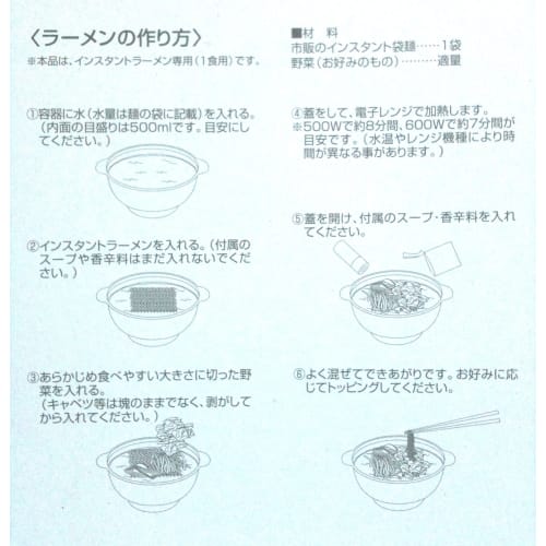 PEARL METAL Microwaveable Niigata Ramen Bowl [Made In Japan] C-249