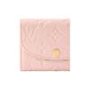 Louis Vuitton Rosalie Monogram Canvas Snap Closure Wallet Women's Pink