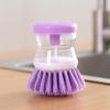 High-Quality Automatic Liquid-Dispensing Dish Brush - Press-Type Stovetop and Pot-Cleaning Kitchen Brush for Household Use