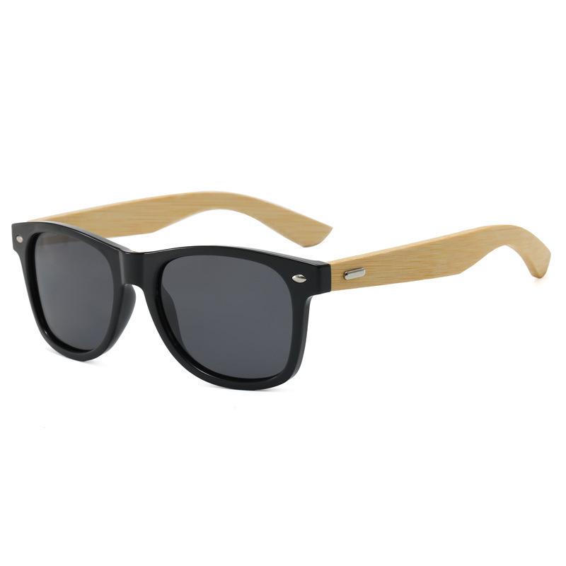 

Mao Bamboo Sunglasses - Stylish European & American Retro Windproof Design for Men & Women with Bamboo & Wood Temples Non-Polarized