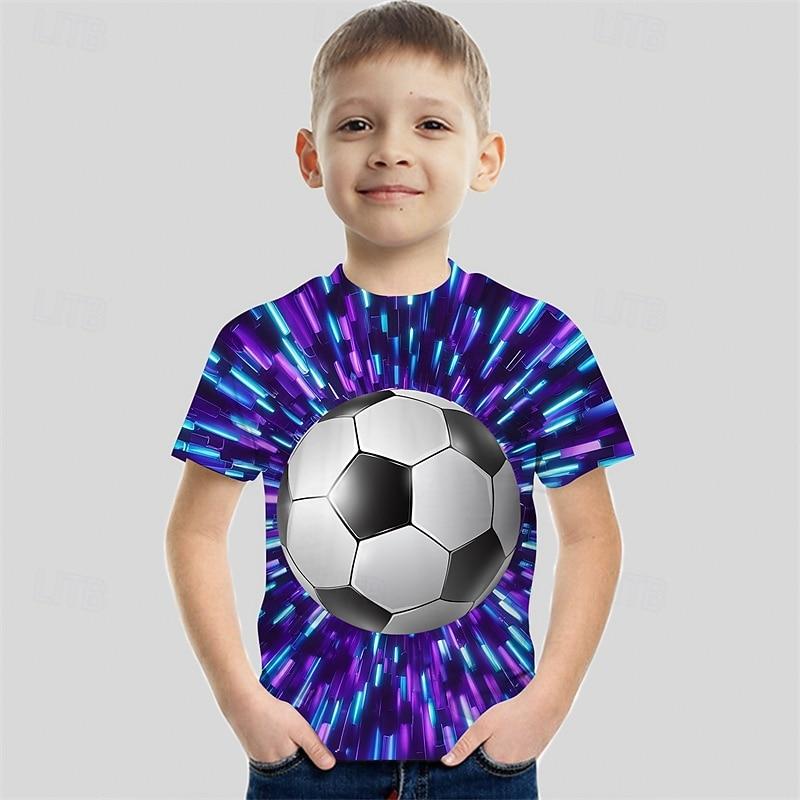 

Children s Round Neck Short Sleeved T-shirt Fashionable Printed Pullover Clothing 130