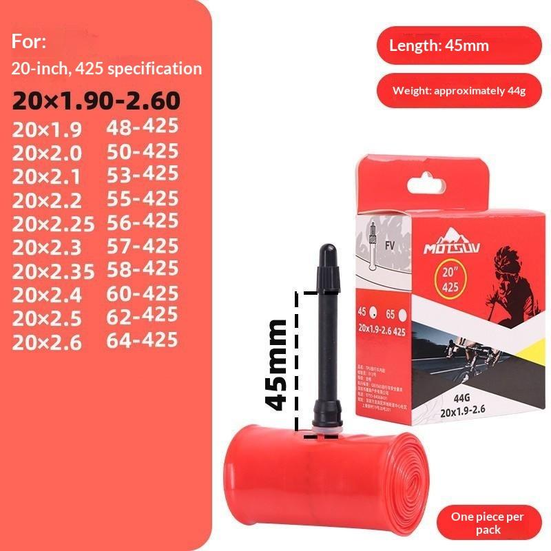 Tpu Bike Inner Tube Camera 16 18 20 22 Inch Mountain Bicycle Tire The Length Of The Nozzle Is 45/65 Mm.