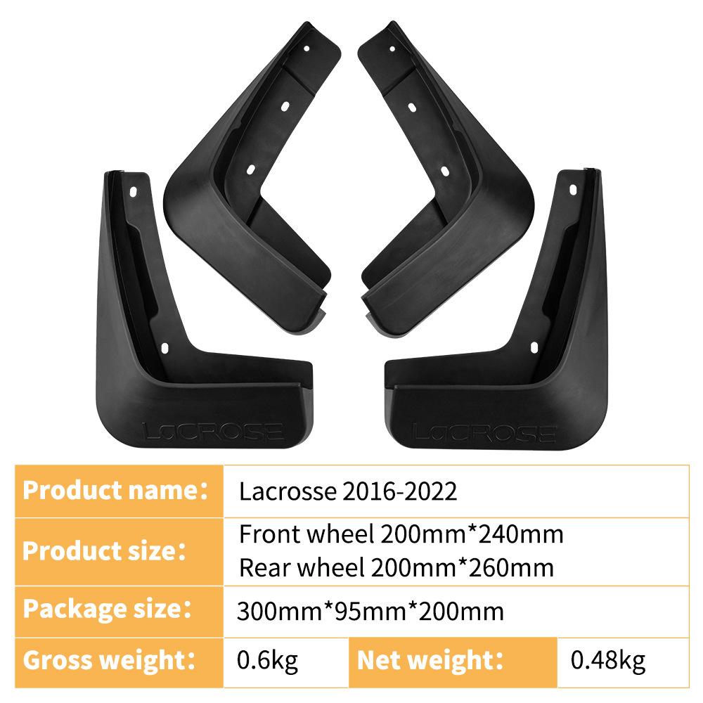 För Buick LaCrosse Buick Lacrosse 2016-2022 utrikeshandel bil däck stänkskärm läder