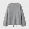 2024 Spring Women's Sequined Bowknot Loose Knitted Cardigan Sweater