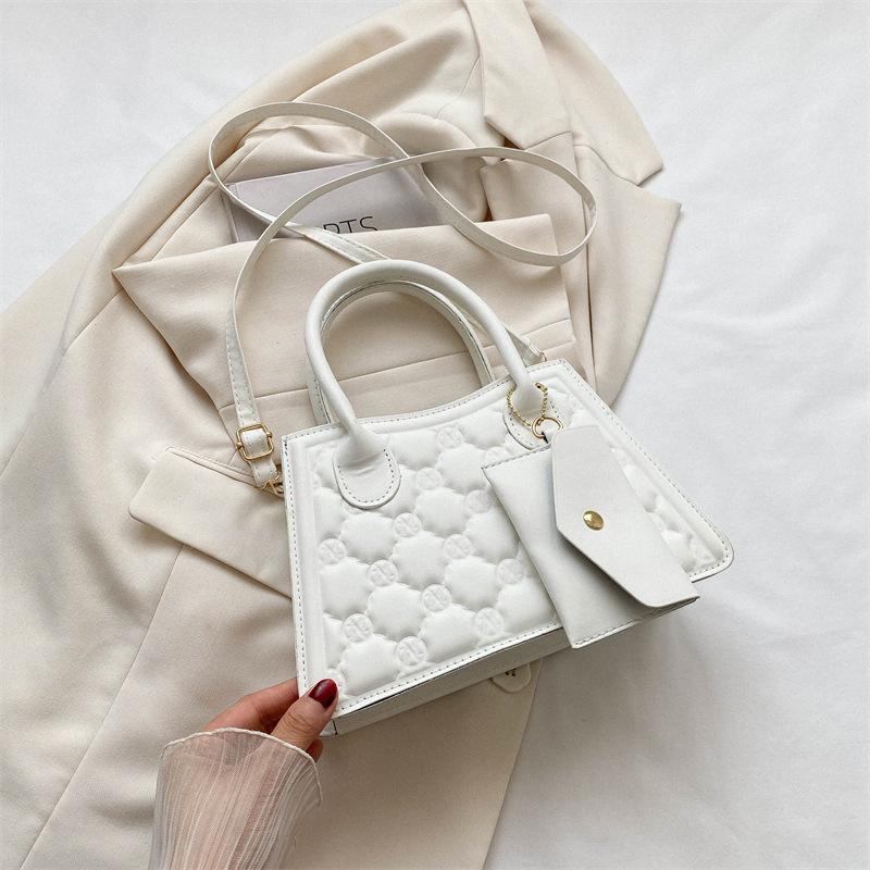 summer new fashion simple small square bag casual shoulder bag trendy messenger bag niche simple handbag