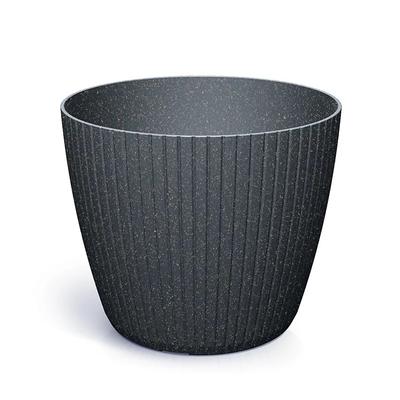 Lamia Kerek Eco Fa Virágtartó - Antracit 12.8L - Pp-Dlam300Wa