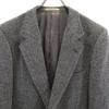 Aquascutum Made In Japan Herringbone Pattern Tailored Jacket 96A6 Gray Men's Used