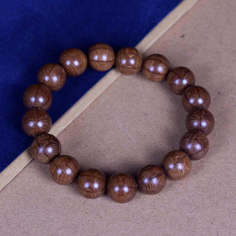 Boutique Six-way Wood Old Material Bracelet, Dragon-lowering Wood, Nine-way Wood Wenwan Wooden Buddha Beads, Rosary Beads