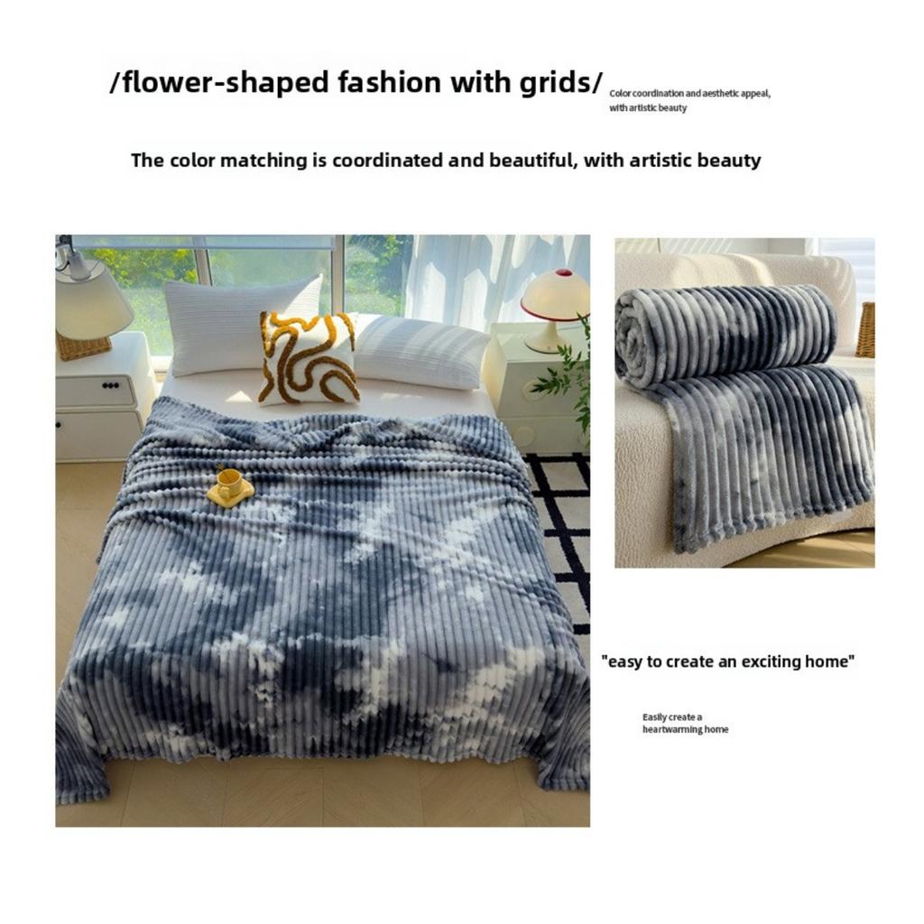 Thickened Blanket, Milk Velvet, Coral Velvet, Flannel, Nap Air Conditioning Blanket, Sofa Cover Blanket, Office Gift Blanket