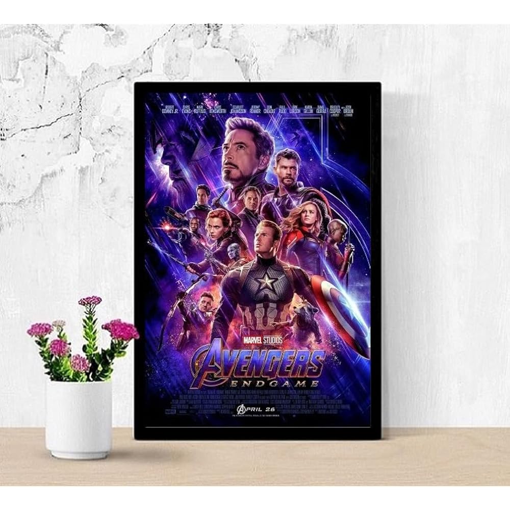 [Framed - Black-] Movie Poster Avengers Endgame Marvel A3 Size US Version Mi1 (Tomohochikaze) [Pa...