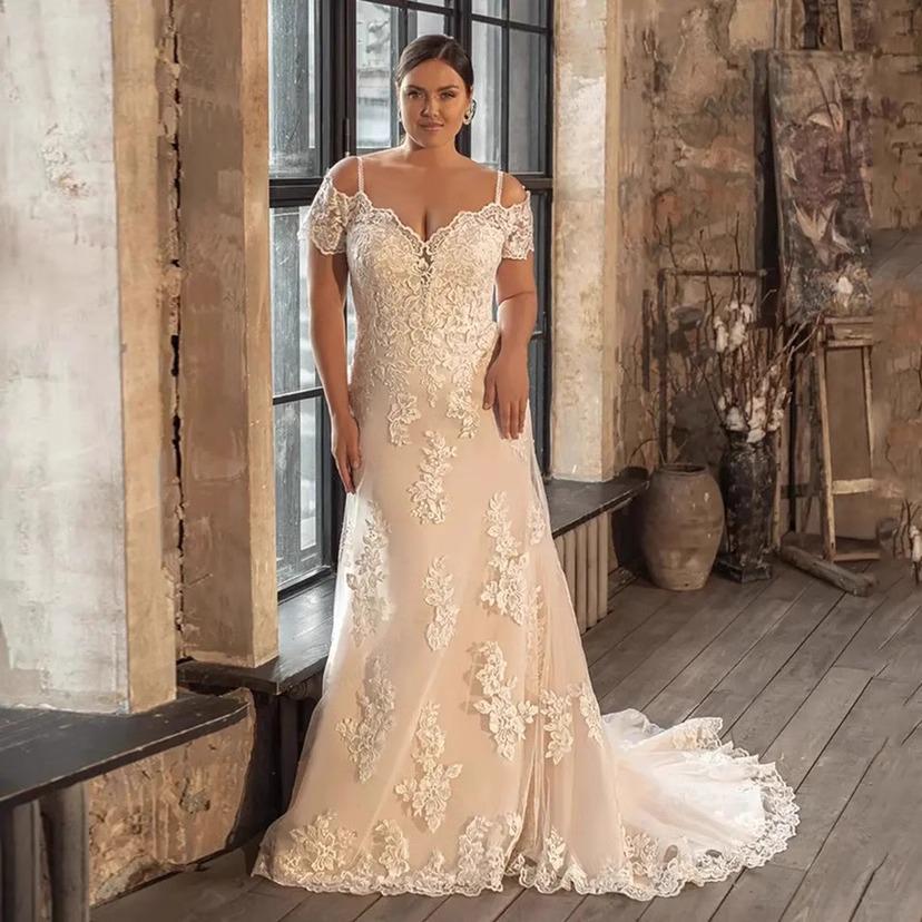 Elegant One-Shoulder Mermaid Lace Wedding Dress
