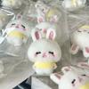 Rabbit Plush Toy Keychain Cartoon Bunny Soft Stuffed Doll Pendant Car Key Ring Backpack Bag Decor Kid Gift