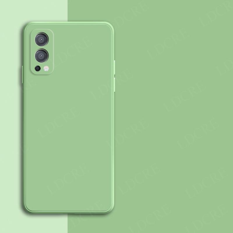 

Для Oneplus Nord 2 Чехол Силиконовый Мягкий Прямой Фунда Резиновый Защитный Для Oneplus Nord 2 CE Чехол Для Oneplus Nord CE 5G For Nord 2 зелёный